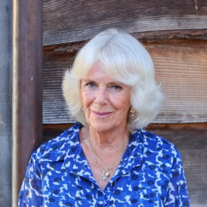 Camilla Parker Bowles, duchesse de Cornouailles, assiste à une réception pour célébrer le lancement du réseau des communautés rurales confiantes du Prince's Countryside Fund. Lostwithiel, le 19 juillet 2021.