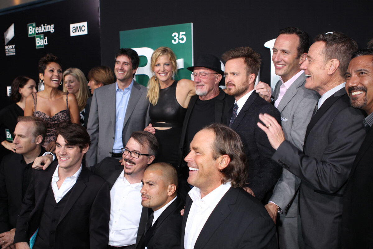 Photo : Vince Gilligan, RJ Mitte, Bryan Cranston, Laura Fraser, Bob ...