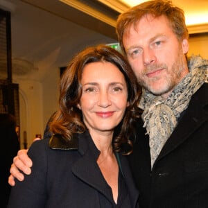 Valérie Karsenti et son compagnon François Feroleto - Générale de la pièce "L'heureux élu", une comédie de Eric Assous au Théâtre de la Madeleine à Paris le 24 octobre 2016. © Coadic Guirec/Bestimage