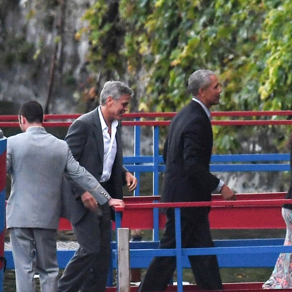 Barack Obama et sa femme Michelle, et George Clooney et sa femme Amal sont allés dîner au restaurant Villa d'Este au Lac de Côme. L'ancien président des Etats-Unis poursuit ses vacances européennes en famille en Italie. Le 23 juin 2019