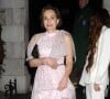 Kristin Scott Thomas sort du club Annabels après la soirée "The British Vogue And Tiffany & Co. Fashion And Film Party" à Londres. Le 2 février 2020