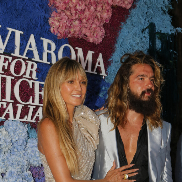 Heidi Klum et son mari Tom Kaulitz - Soirée LuisaViaRoma UNICEF Summer Gala 2021 à Capri en Italie le 31 juillet 2021.