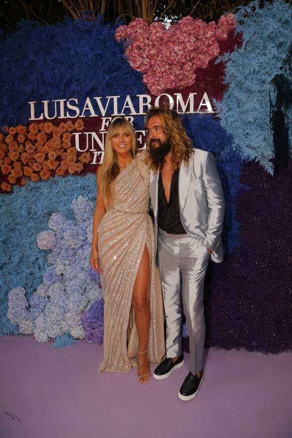 Heidi Klum et son mari Tom Kaulitz - Soirée LuisaViaRoma UNICEF Summer Gala 2021 à Capri en Italie le 31 juillet 2021.