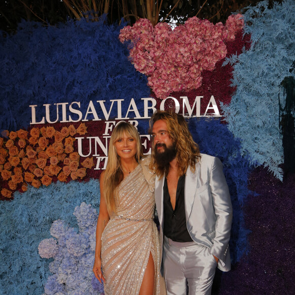 Heidi Klum et son mari Tom Kaulitz - Soirée LuisaViaRoma UNICEF Summer Gala 2021 à Capri en Italie le 31 juillet 2021.