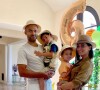 Tony Parker et sa femme Axelle Francine ont fêté les 6 ans de leur fils Josh avec une belle fête d'anniversaire sur le thème du safari dans leur maison de San Antonio. Le 29 avril 2020.