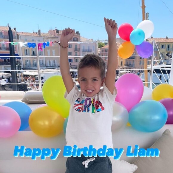 Liam, le fils de Tony Parker et d'Axelle Francine a fêté son anniversaire à bord du bateau.