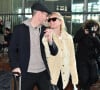 Kate Bosworth et son mari Michael Polish arrivent à l'aéroport Paris-Charles De Gaulle (CDG), à Roissy-en-France, France, le 25 février 2020, pour la semaine de la mode à Paris.