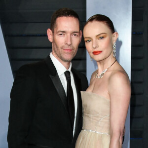 Michael Polish et sa femme Kate Bosworth à la soirée Vanity Fair Oscar au Wallis Annenberg Center à Beverly Hills.