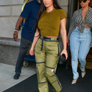 Exclusif - Kim Kardashian est allée faire du shopping avec son amie Lala Anthony à New York, le 16 juillet 2021.