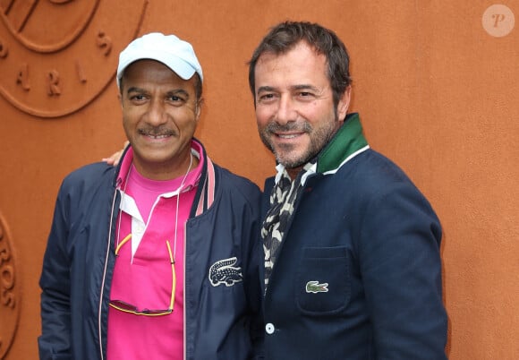 Pascal Légitimus, Bernard Montiel - Village des Internationaux de France de tennis de Roland Garros à Paris. Le 1er juin 2015.