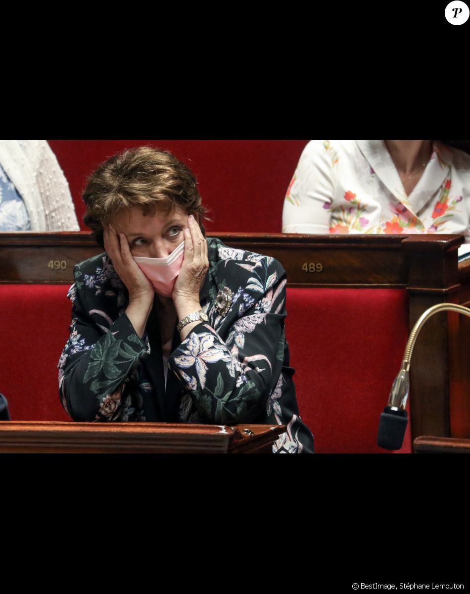 Roselyne Bachelot, ministre de la Culture - Séance de questions au gouvernement à l'Assemblée Nationale, Paris, le 20 juillet 2021. © Stéphane Lemouton / Bestimage