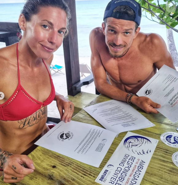 Alix et Mathieu (Koh-Lanta) ensemble en voyage en Polynésie française - Instagram
