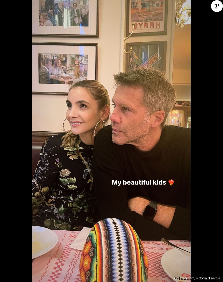 Le prince Emmanuel-Philibert de Savoie et son épouse Clotilde Courau sur Instagram, le 22 juin 2021.