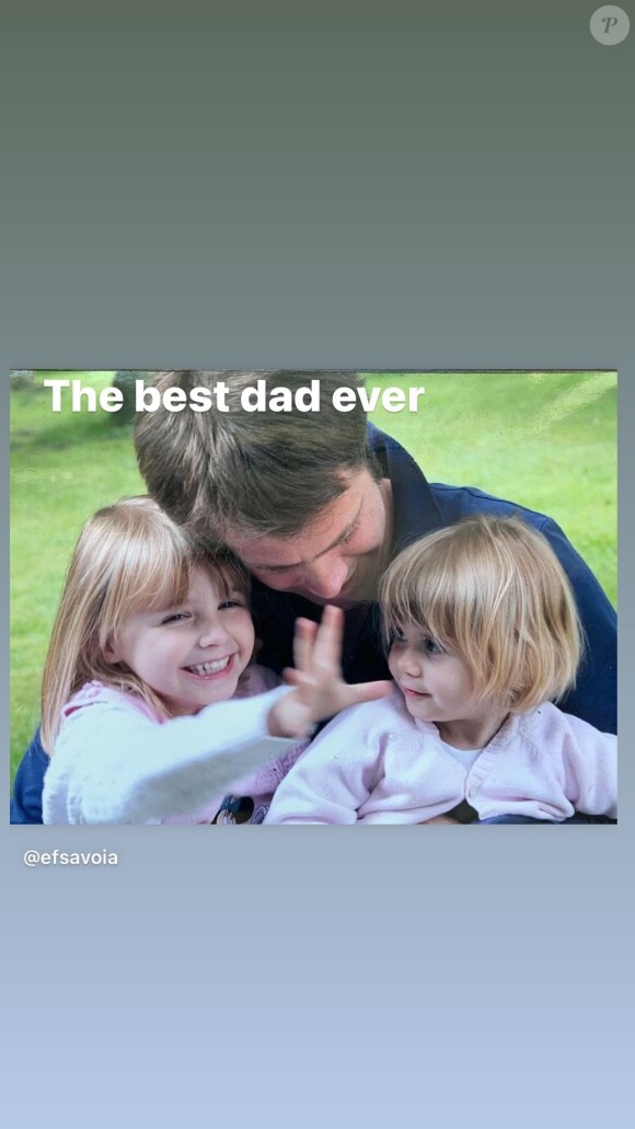 Le prince Emmanuel-Philibert de Savoie et ses filles Vittoria et Luisa, sur Instagram, le 22 juin 2021.