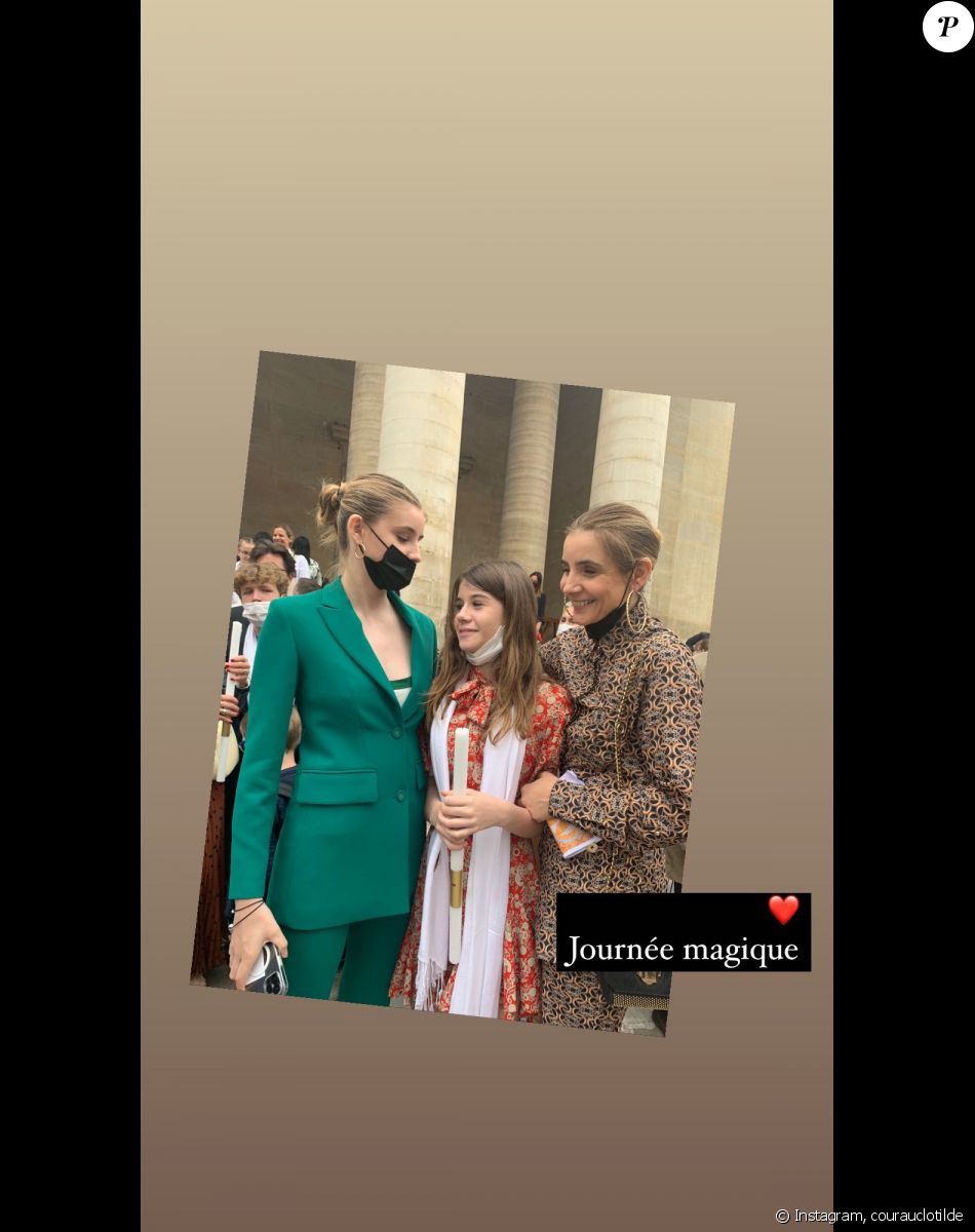 Clotilde Courau et ses filles Vittoria et Luisa sur Instagram.