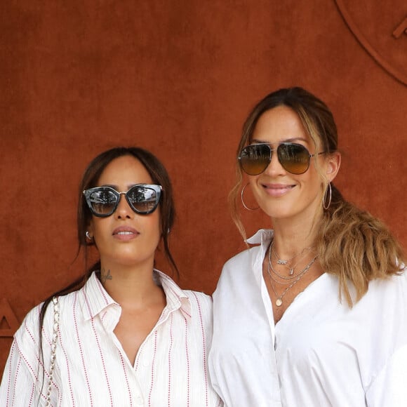 Amel Bent et Vitaa au village des Internationaux de France de tennis de Roland-Garros à Paris, le 12 juin 2021. © Dominique Jacovides / Bestimage