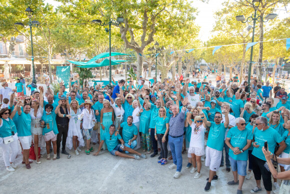 Tournoi de pétanque de la place des Lices à Saint-Tropez, organisé en faveur de l'association Rêves. Le 16 août 2021. © Jack Tribeca / Bestimage