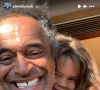 Yannick Noah et sa petite-fille Leia Irie, la fille de son fils Joakim Noah. Story Instagram du 17 août 2021.