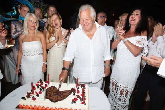 Massimo Gargia lors de la fête d'anniversaire de Massimo Gargia (81 ans) organisé par l'hôtel de Paris à Saint-Tropez, Côte d'Azur, France, le 20 août 2021. © Jack Tribeca/Bestimage 