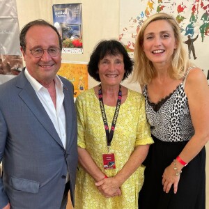 François Hollande et Julie Gayet participant au Festival de Gindou.