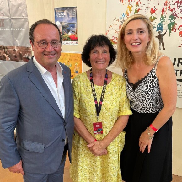 François Hollande et Julie Gayet participant au Festival de Gindou.