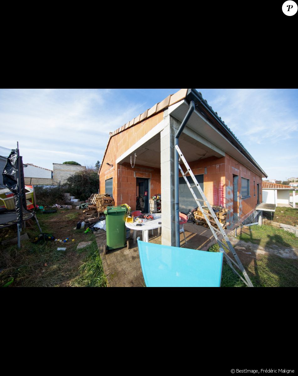 La maison en construction de Delphine Jubillar (Aussaguel) , disparue sans laisser de traces depuis le 16 décembre 2020 à Cagnac les Mines dans le Tarn.Le 7 janvier 2021 © Frédéric Maligne / Bestimage