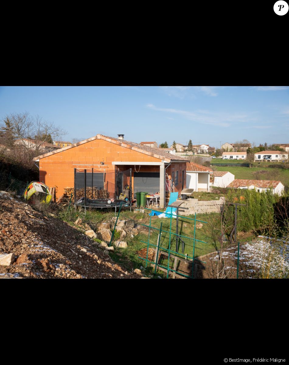 La maison en construction de Delphine Jubillar (Aussaguel) , disparue sans laisser de traces depuis le 16 décembre 2020 à Cagnac les Mines dans le Tarn.Le 7 janvier 2021 © Frédéric Maligne / Bestimage