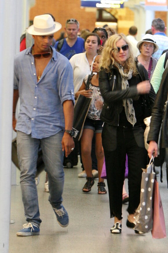 Madonna à Londres avec Brahim Zaibat. Photo : JP / Splash News