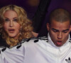 Madonna et Brahim Zaibat, lors du Super Bowl XLVI à Indianapolis, le 5 février 2012. Photo :  Lionel Hahn/ABACAPRESS.COM