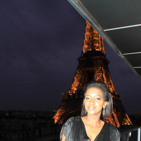 Exclusif - Hapsatou Sy - Le Grand Dîner du 14 juillet, sur le rooftop de l'hôtel Pullman Tour Eiffel à Paris, France, le 14 juillet 2021. © Philippe Baldini/Bestimage