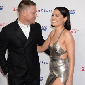 Channing Tatum et sa compagne Jessie J au MusiCares Person of the Year Award en l'honneur du groupe Aerosmith au Convention Center à Los Angeles, le 24 janvier 2020.