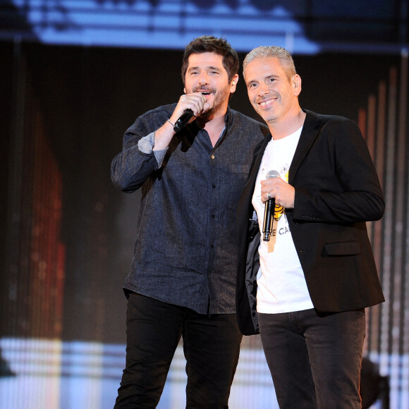 Exclusif - Patrick Fiori, Medi Sadoun et Claude Lelouch - Surprises - Enregistrement de l'émission "La Chanson secrète 8" à la Seine musicale à Paris, diffusée le 4 septembre sur TF1 © Gaffiot-Moreau / Bestimage 