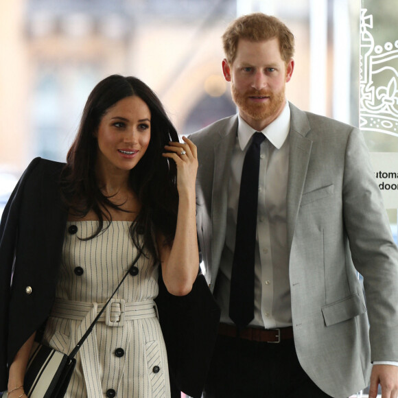 Le prince Harry et Meghan Markle lors d'une réception du forum des jeunes pendant le Commonwealth Heads of Government Meeting à Londres.