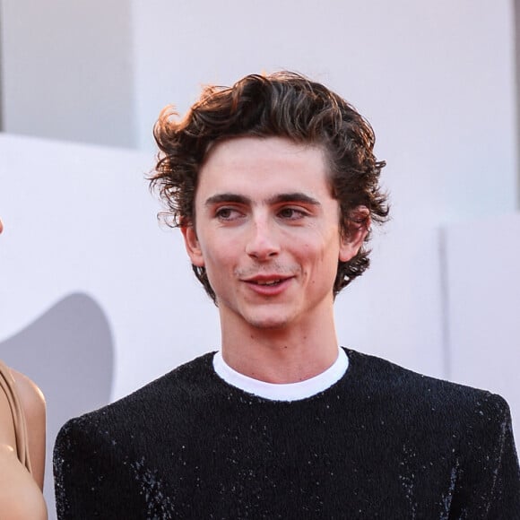 Zendaya et Timothée Chalamet assistent à la projection du film "Dune" lors du 78e Festival International du Film de Venise (La Mostra). Venise, le 3 septembre 2021.