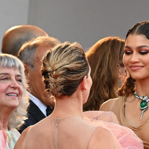 Zendaya et Rebecca Ferguson assistent à la projection du film "Dune" lors du 78e Festival International du Film de Venise (La Mostra). Venise, le 3 septembre 2021.