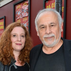 Francis Perrin et sa femme Gersende - Générale de la pièce "Ça coule de source" écrite par L. M. Colla au théâtre de la Gaîté-Montparnasse à Paris, le 30 mai 2017. © Coadic Guirec/Bestimage 