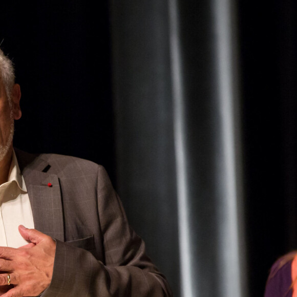 Francis Perrin fête ses 50 ans de carrière et revient sur scène pour une soirée spéciale avec "Molière malgré Moi" au théâtre de la Gaîté-Montparnasse à Paris le 18 juin 2016 entouré de sa famille et ses amis. © Romuald Meigneux / Bestimage