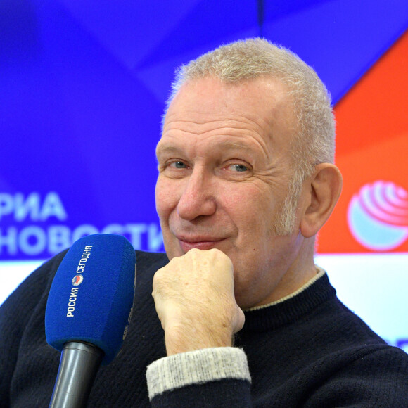 Jean-Paul Gaultier en conférence de presse pour son spectacle ''Fashion Freak Show'' à Moscou. Le 5 février 2020 © Persona Stars / Zuma Press / Bestimage