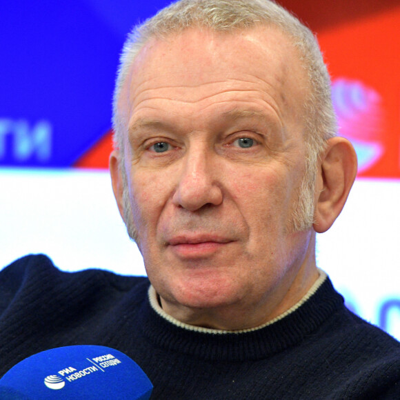 Jean-Paul Gaultier en conférence de presse pour son spectacle ''Fashion Freak Show'' à Moscou. Le 5 février 2020 © Persona Stars / Zuma Press / Bestimage