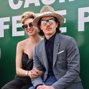 Jazmin Grace Grimaldi ( la fille du prince Albert II de Monaco) et son compagnon Ian Mellencamp assistent au Rolex Monte Carlo Masters 2018 de tennis, au Monte Carlo Country Club à Roquebrune Cap Martin le 18 avril 2018. © Bruno Bebert / Bestimage