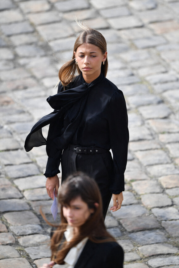 Stella Belmondo - Hommage national rendu à Jean-Paul Belmondo dans la Cour d'honneur de l'Hôtel des Invalides. Le 9 septembre 2021. @ David Niviere/ABACAPRESS.COM