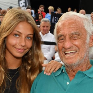 Exclusif - Jean-Paul Belmondo et sa fille Stella - Gala de boxe "No Limit Episode IX" au théâtre Tivol au Cannet le 18 juillet 2019. © Bruno Bebert/Bestimage