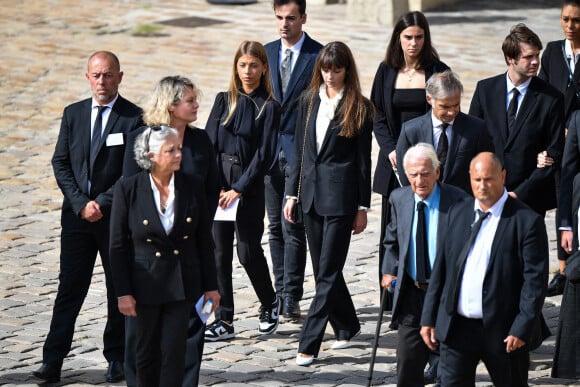 Stella Belmondo, Annabelle Belmondo, Paul Belmondo : Hommage national rendu à Jean-Paul Belmondo dans la Cour d'honneur de l'Hôtel des Invalides. Le 9 septembre 2021. Photo par David Niviere/ABACAPRESS.COM