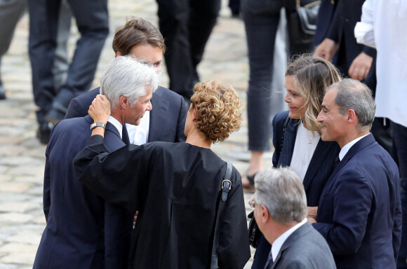 Cyril Viguier lors de la cérémonie d'hommage national à Jean-Paul Belmondo à l'Hôtel des Invalides à Paris, France, le 9 septembre 2021. © Dominique Jacovides/Bestimage 