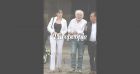 Hugues Aufray soutenu par sa compagne Muriel pour le dernier adieu à Jean-Paul Belmondo