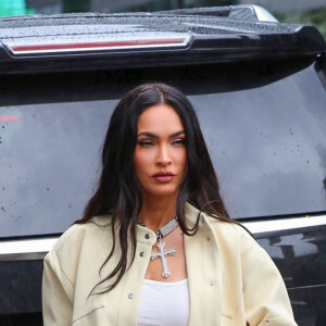 Megan Fox arrive à la soirée d'ouverture de la Revolve Gallery, lors de la Fashion Week de New York. Le 9 septembre 2021.