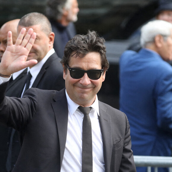 Laurent Gerra - Sorties - Obsèques de Jean-Paul Belmondo en l'église Saint-Germain-des-Prés, à Paris le 10 septembre 2021. © Dominique Jacovides / Bestimage