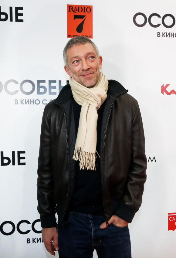 Vincent Cassel lors de la première du film 'Hors Normes' dans le cinéma Karo à Moscou en Russie, le 4 décembre 2019.