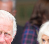Le prince Charles, prince de Galles, et Camilla Parker Bowles, duchesse de Cornouailles, visitent le "Ballater Community and Heritage Hub" à Ballater où ils ont dévoilé une plaque inaugurale. Le 31 août 2021. 