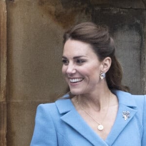 Le prince William, duc de Cambridge et Kate Catherine Middleton, duchesse de Cambridge, lors de l'événement "Beating of the Retreat (Cérémonie de la Retraite)" au palais de Holyroodhouse à Edimbourg. Le 27 mai 2021